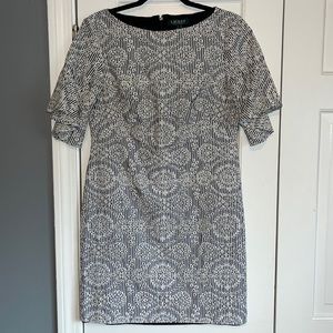 Blue eyelet dress Lauren by Ralph Lauren